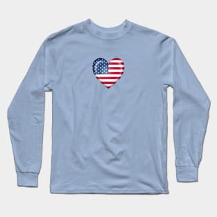 American Heart Flag Long Sleeve T-Shirt